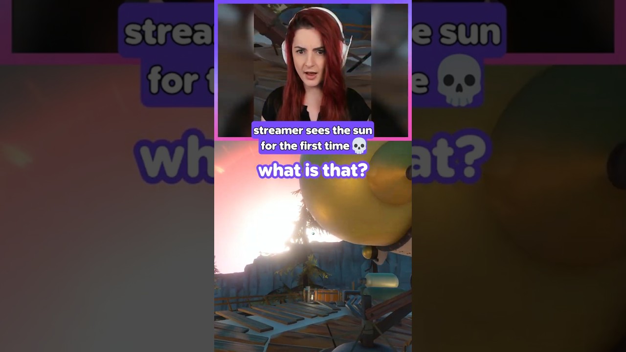 streamer sees the sun for the first time