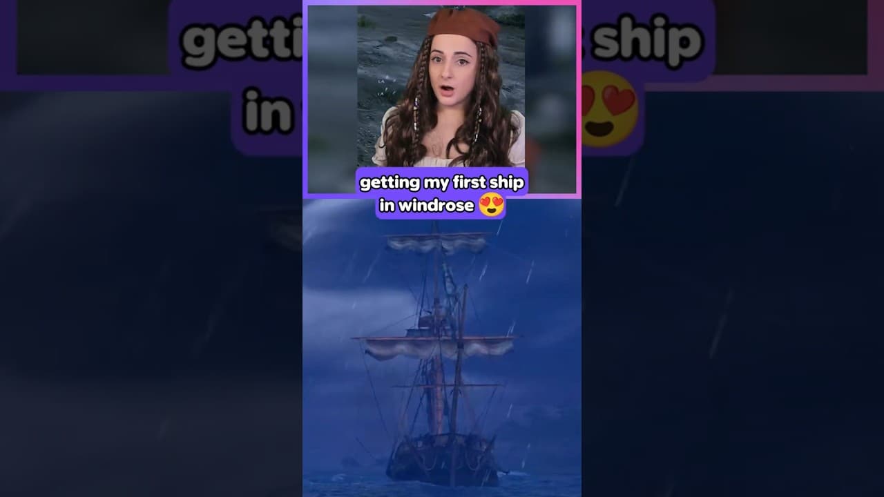 i got my first ship in windrose and it's SO COOL